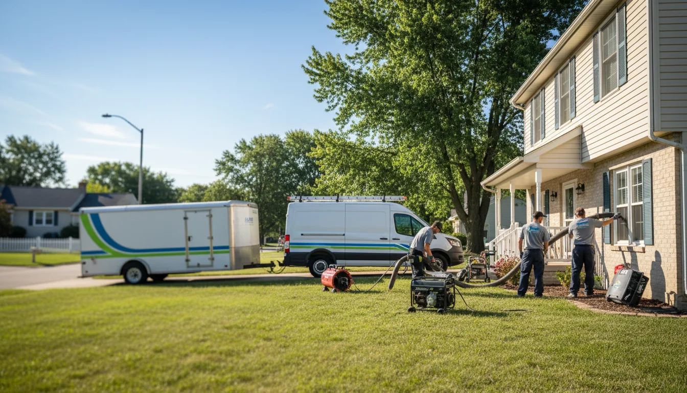 Flooded Basement Restoration And Cleanup With Repair in Francesville, IN near me